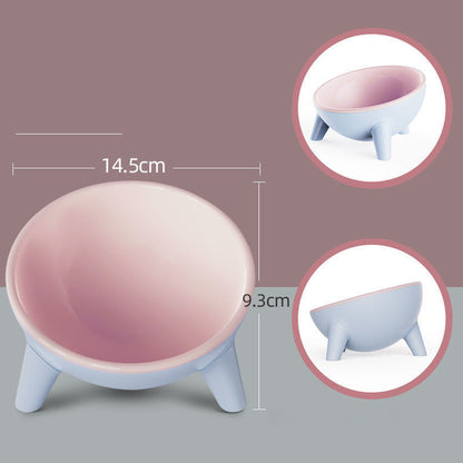 Elevated Pet Feeding Bowl with Stand – Cat & Dog Food Dish, Non-Slip Design, Multiple Colors