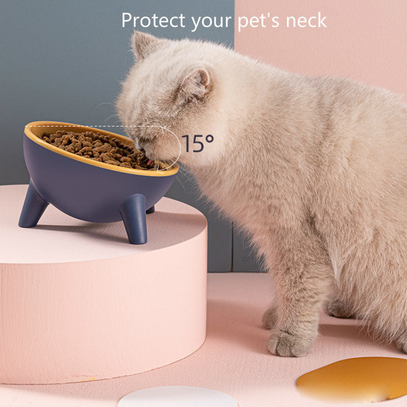 Elevated Pet Feeding Bowl with Stand – Cat & Dog Food Dish, Non-Slip Design, Multiple Colors