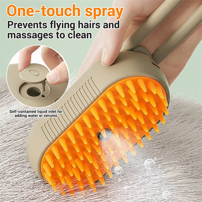 PetPro Steam Brush – Smart Grooming Tool for Cats & Dogs