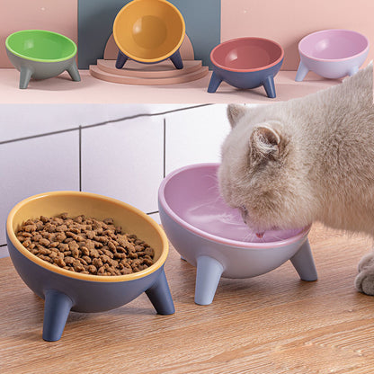 Elevated Pet Feeding Bowl with Stand – Cat & Dog Food Dish, Non-Slip Design, Multiple Colors