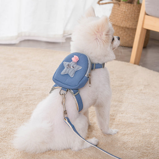 Adjustable Reflective Collar & Leash Set – For Dogs & Cats
